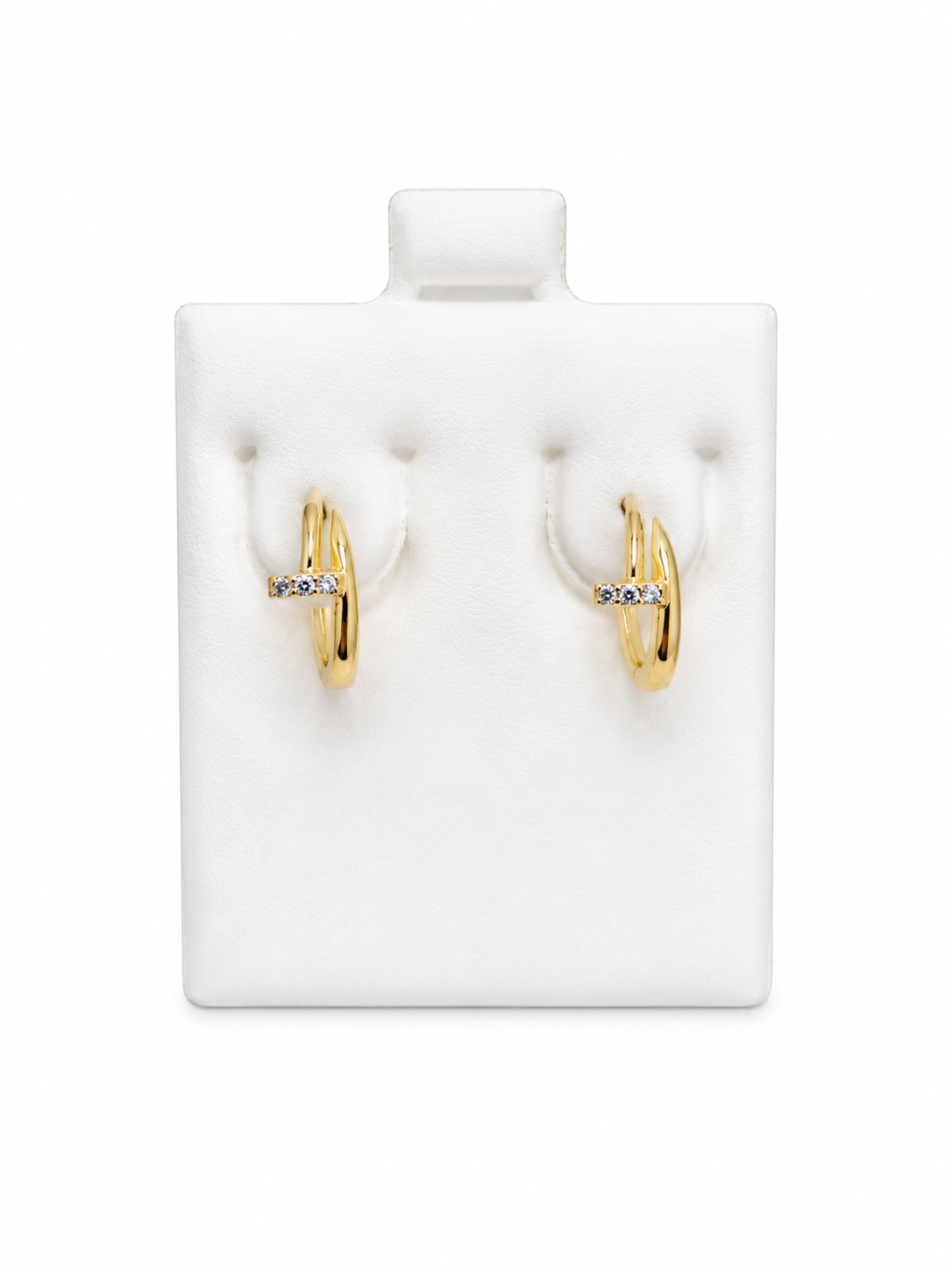 Argollas clavo 14k