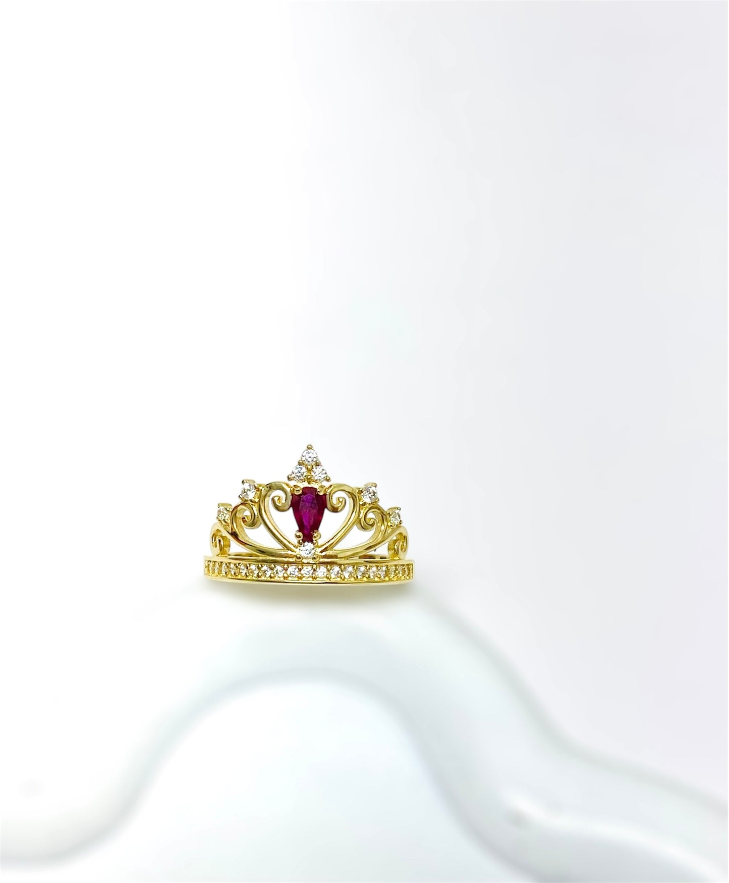 Anillo de corona 14K