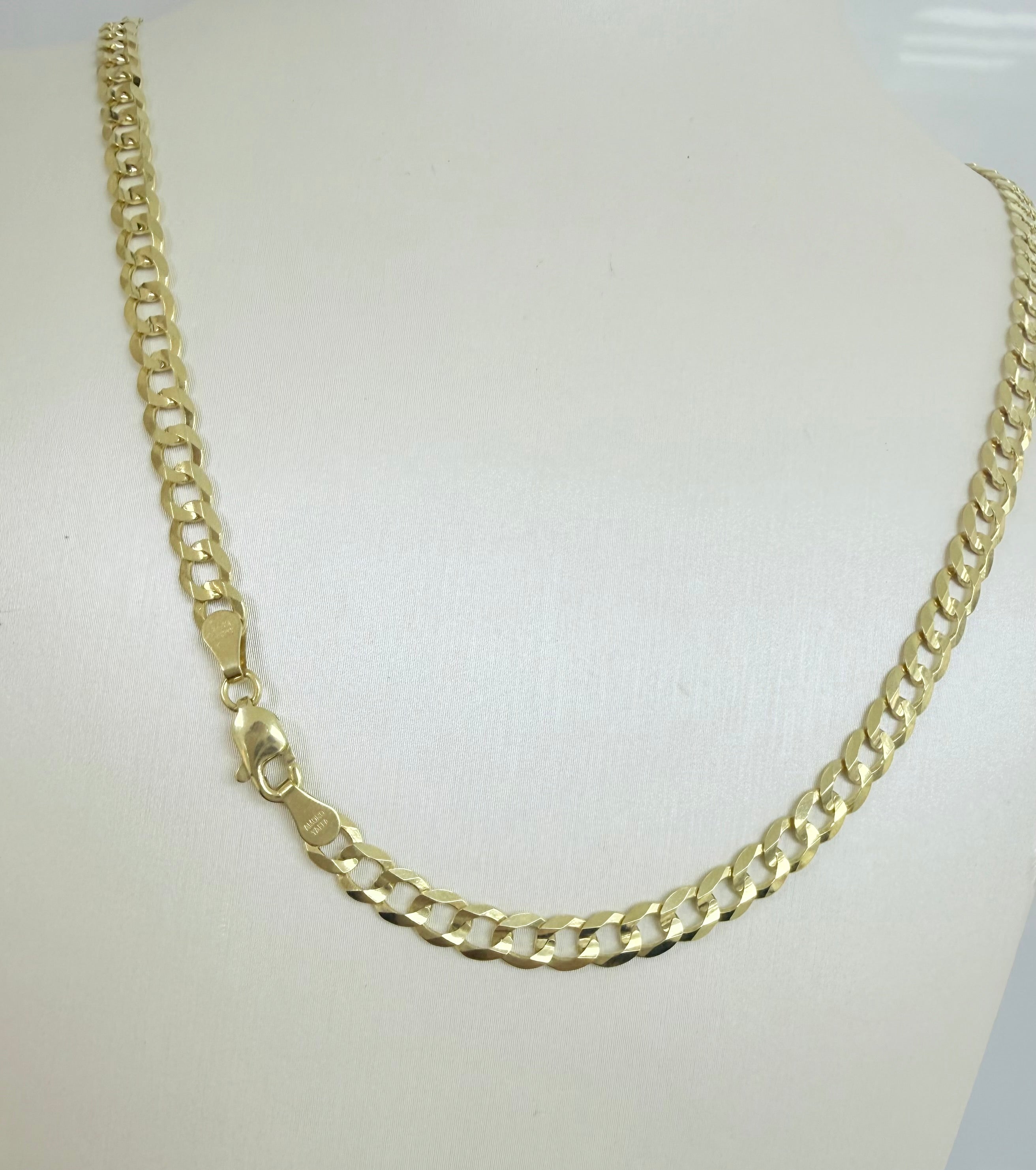 Cadena corte brillo 10k 4.5mm