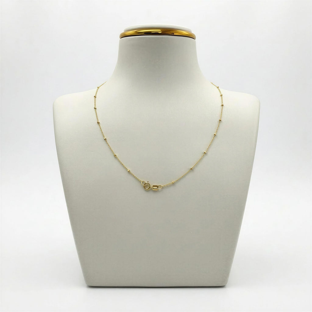 Cadena Boston con Balines 14k
