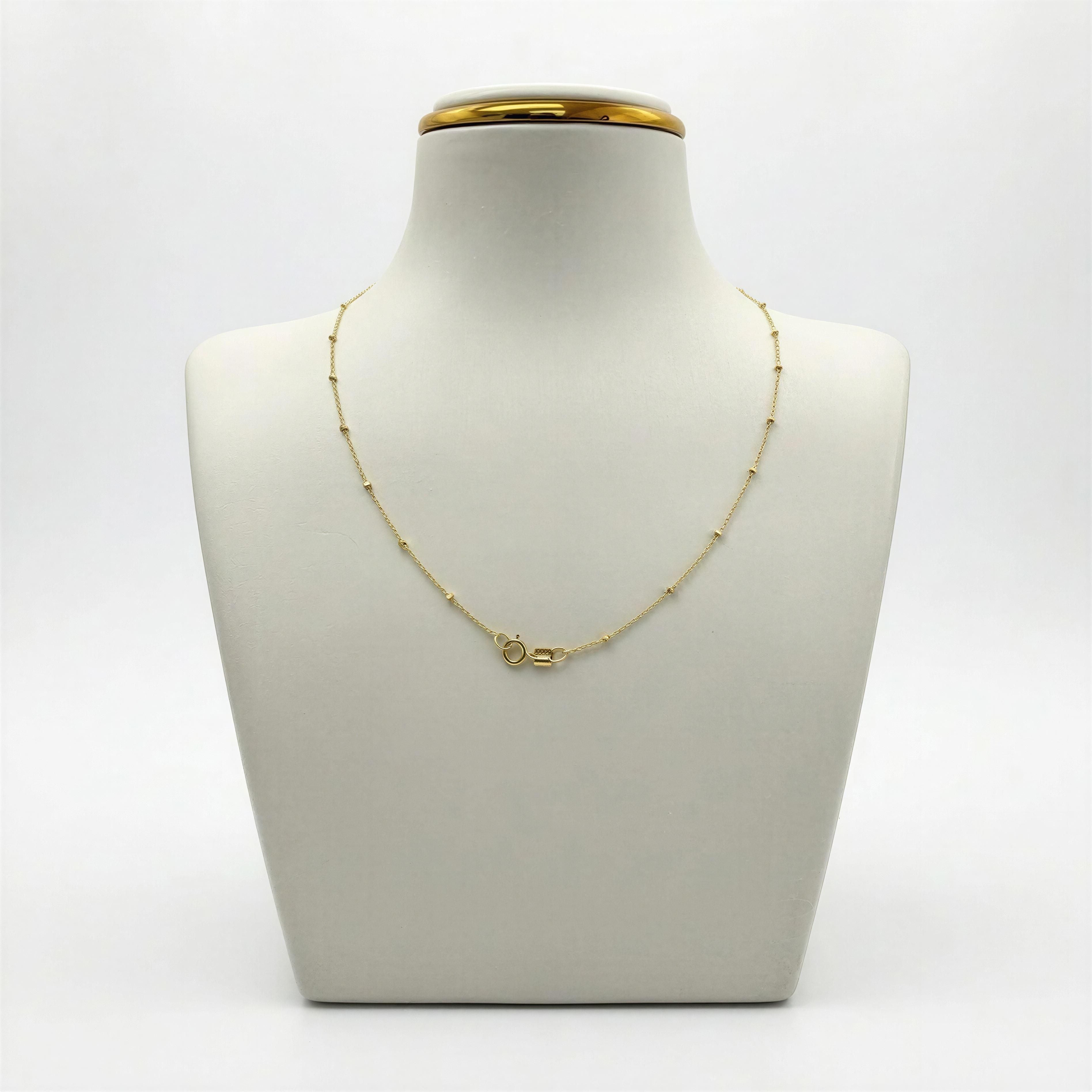 Cadena Boston con Balines 14k