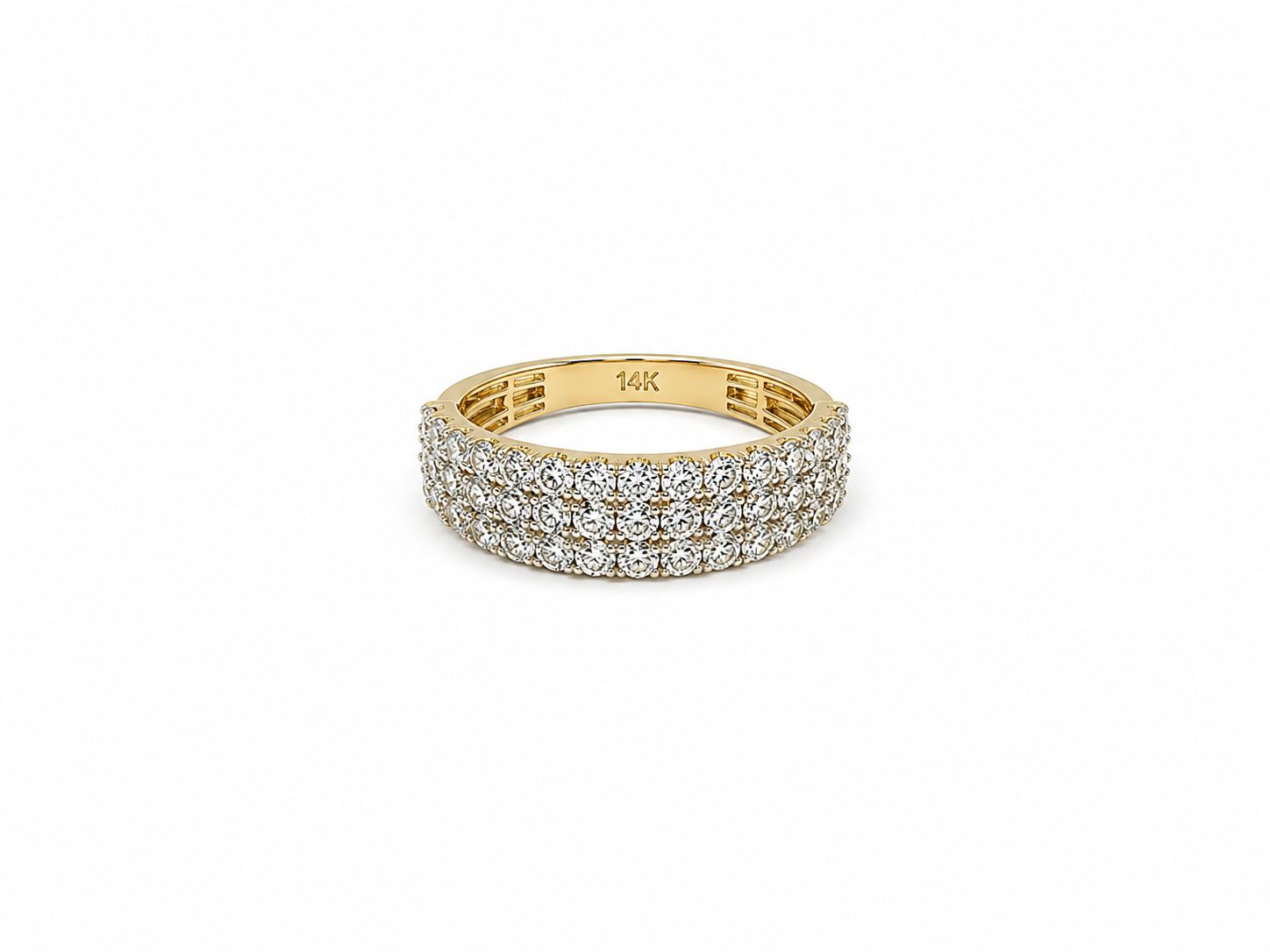 Trío de Matrimonio 14k con diamantes