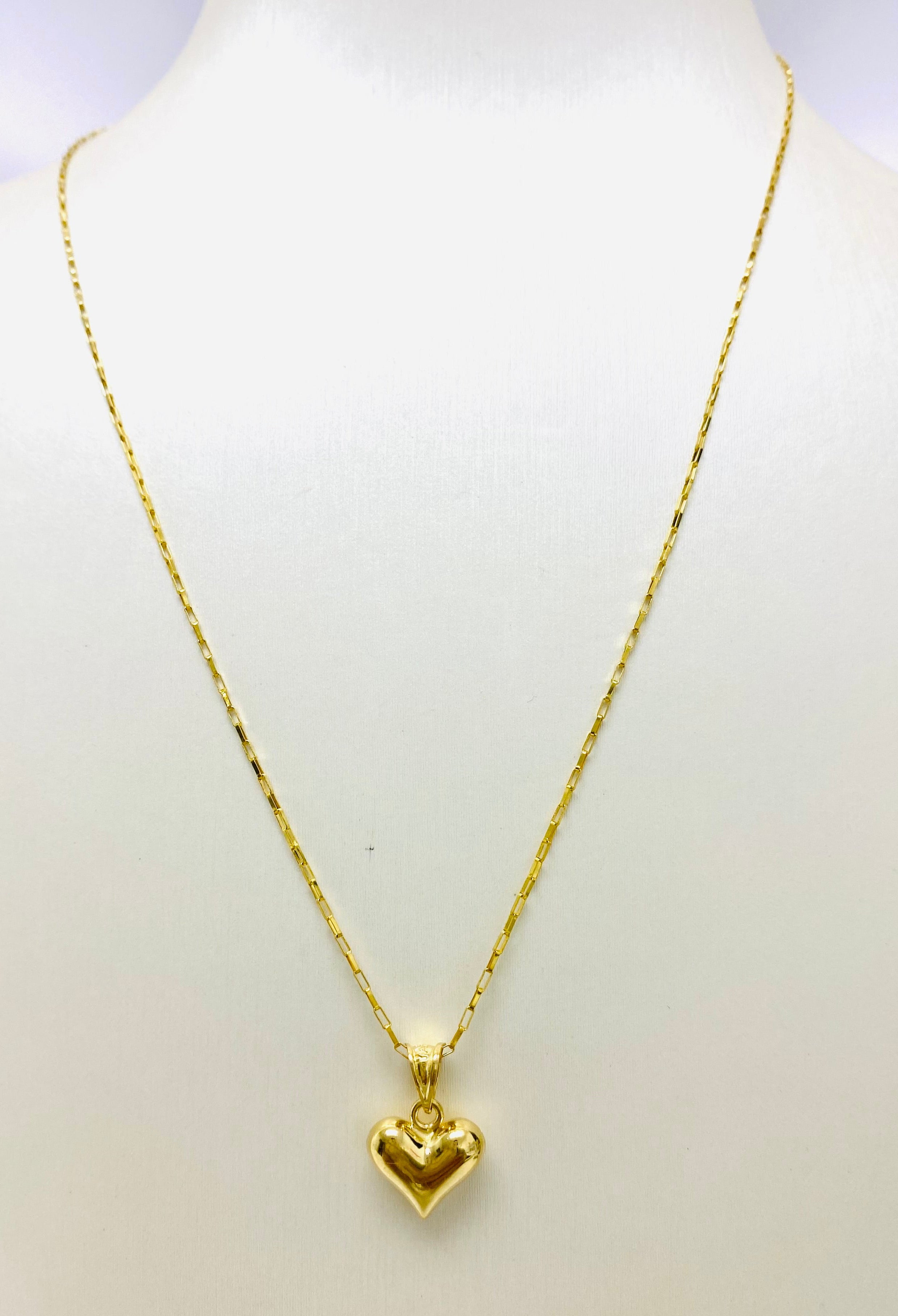 Cadena de corazón 14K