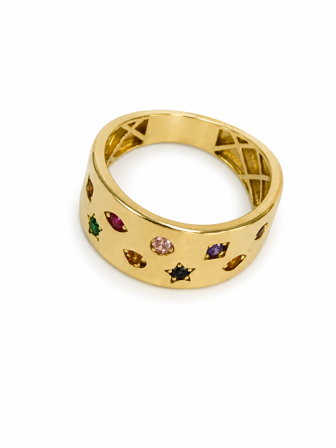 Anillos Figuras y colores 10k
