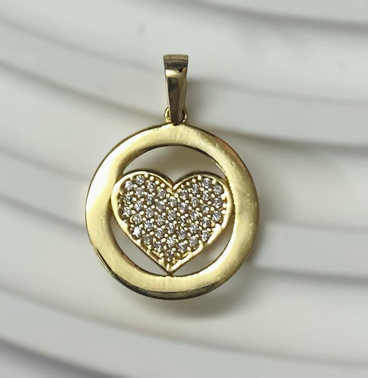 Dije de corazón sólido 14k 148$