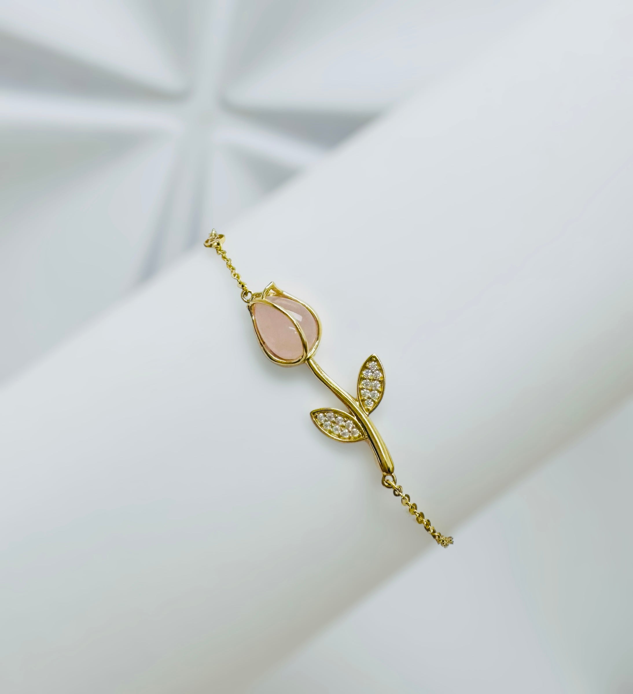 Pulsera - Cadena de tulipán 14k
