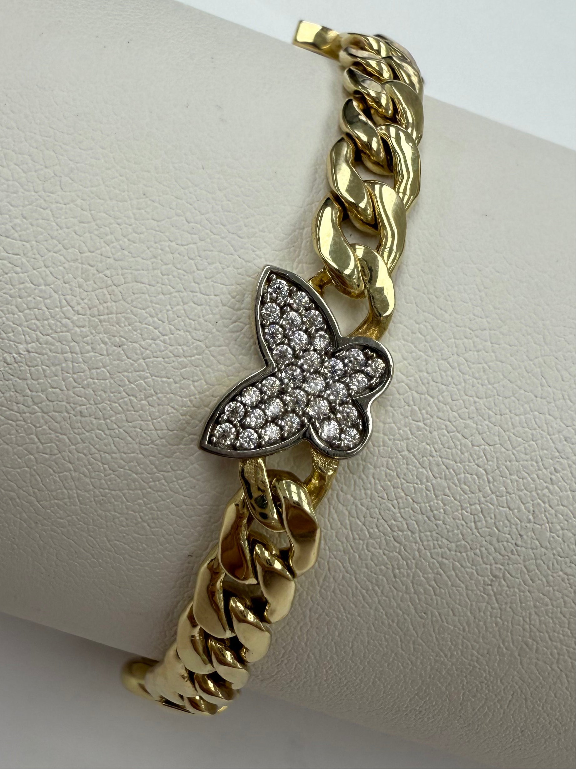 Pulsera de mariposa 10K