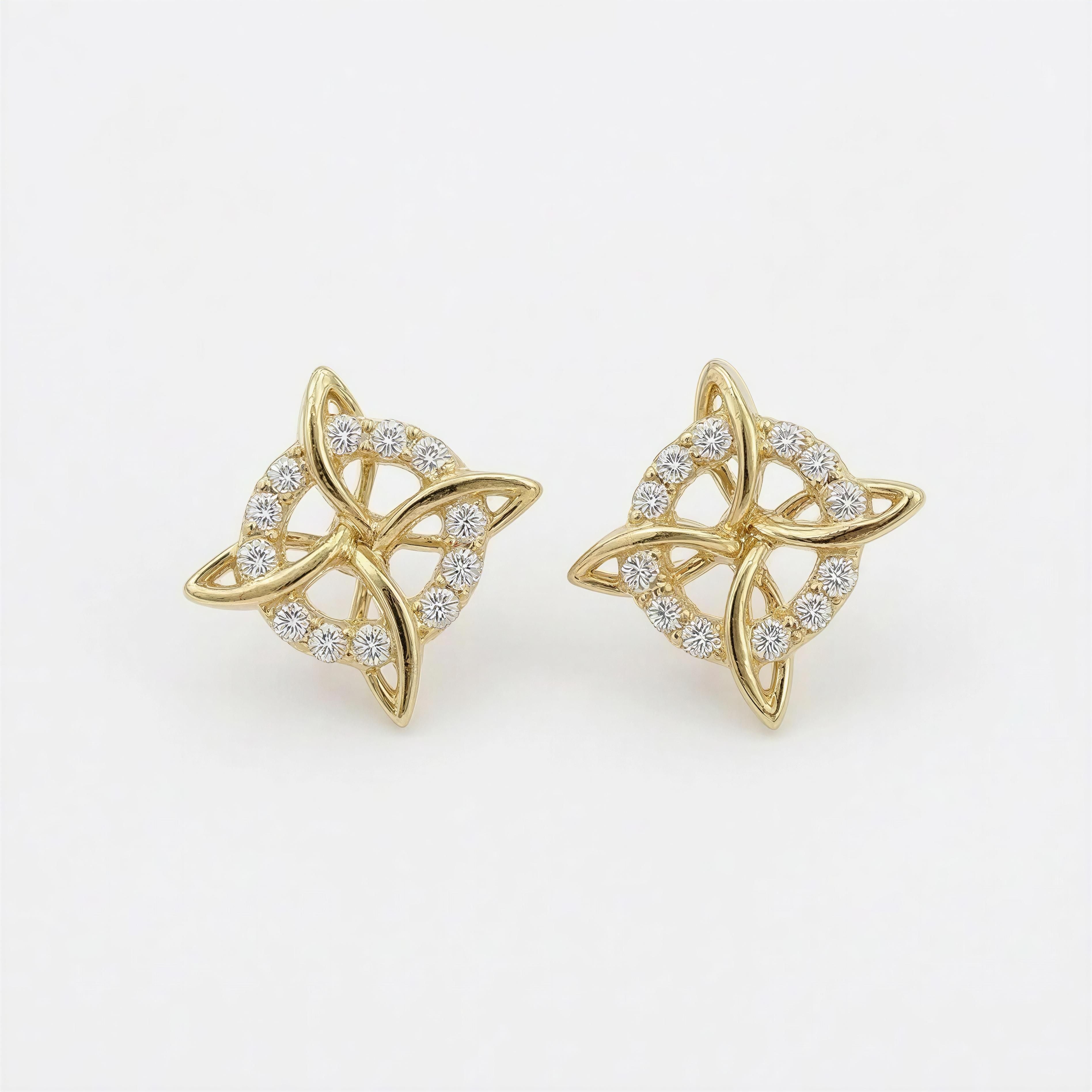 Aretes de Nudo de Bruja 10K