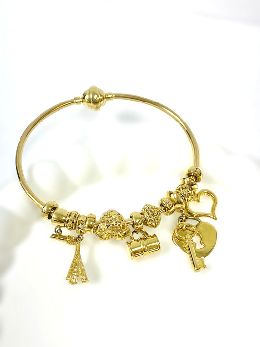 Pulsera de colgantes 14K