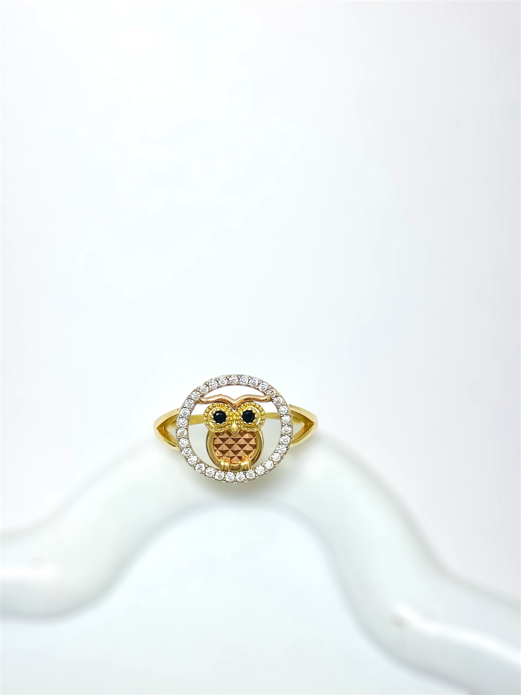 Anillo de búho 14 k