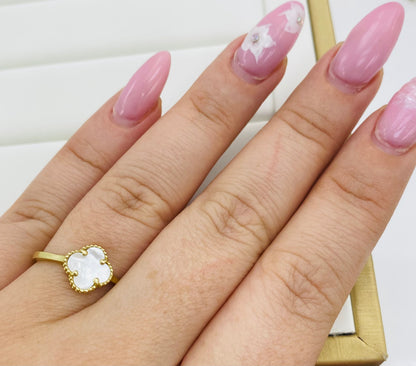 Anillo clover 10k