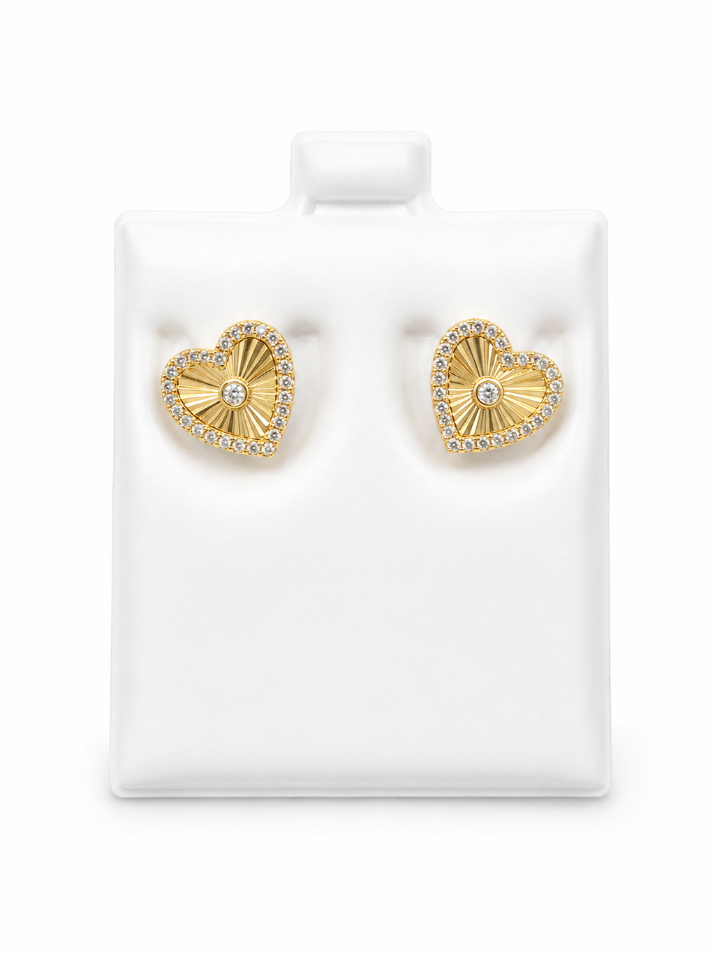 Aretes de Corazón 10k