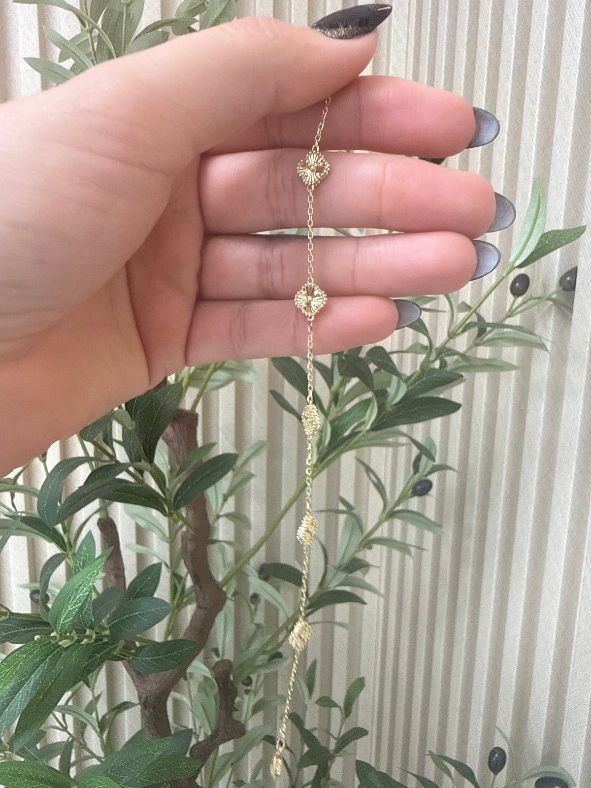 Pulsera de flor 10k