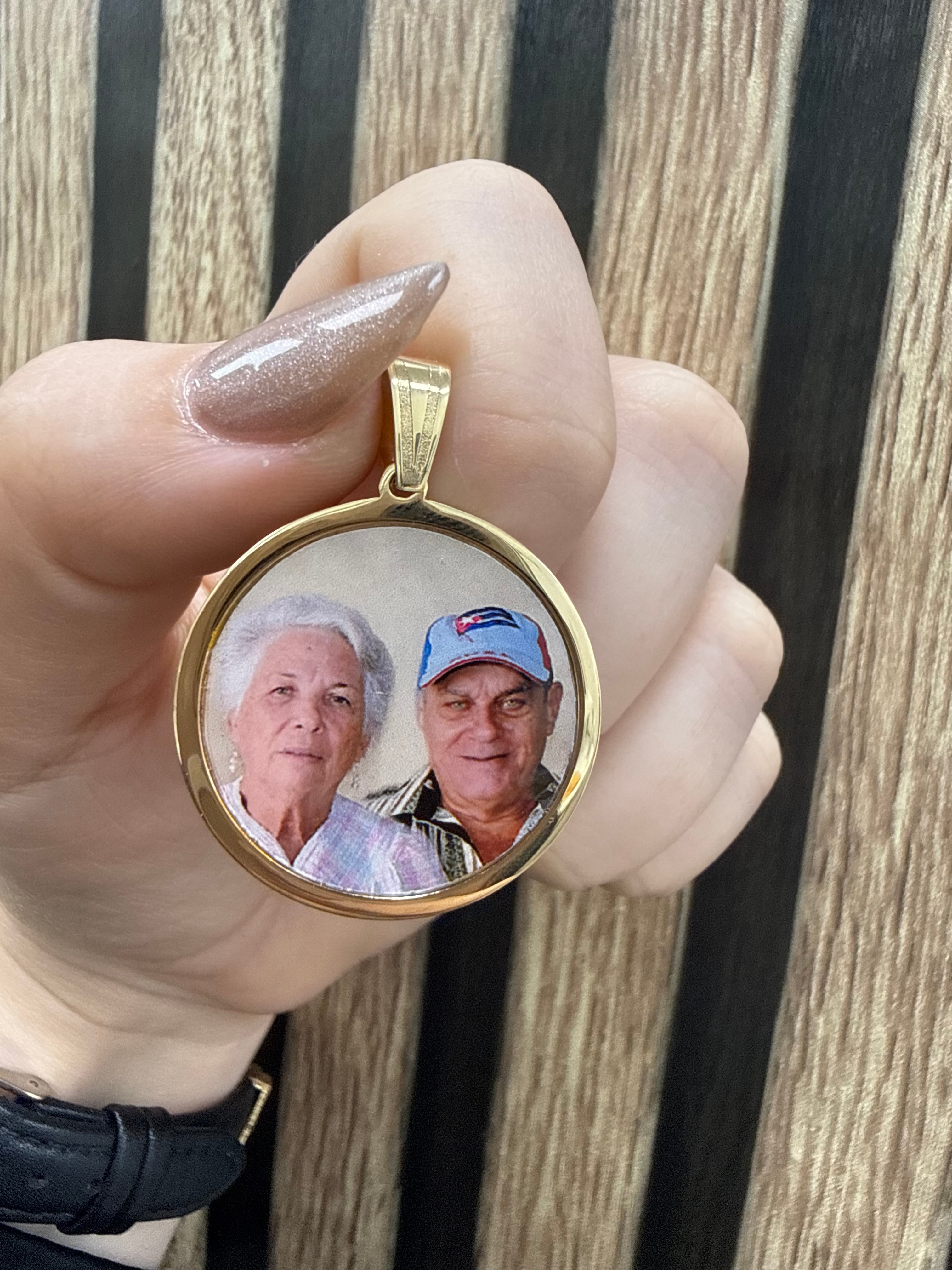 Medalla de foto 14K