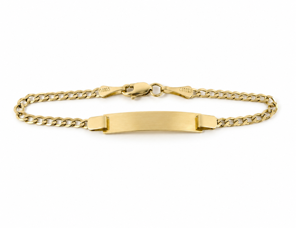 Pulsera para Bebé con placa 10k
