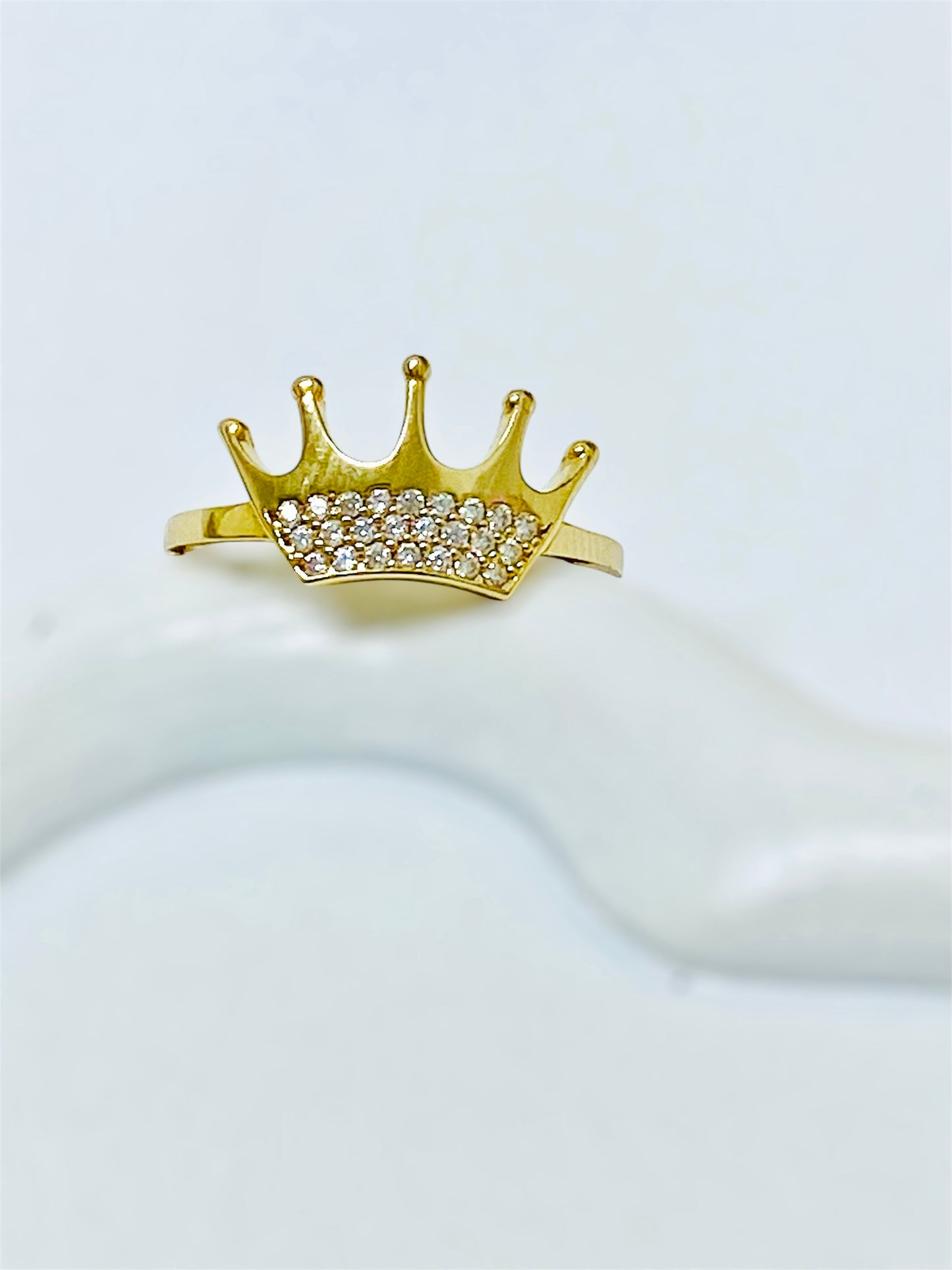 Anillo de corona 14K