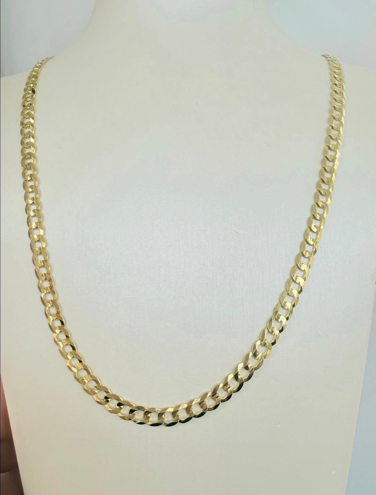 Cadena corte brillo con medalla de foto 10K