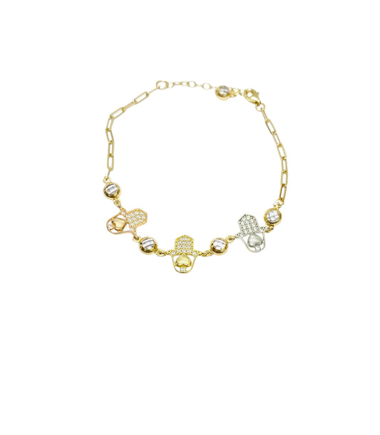 Pulsera de la suerte 14K