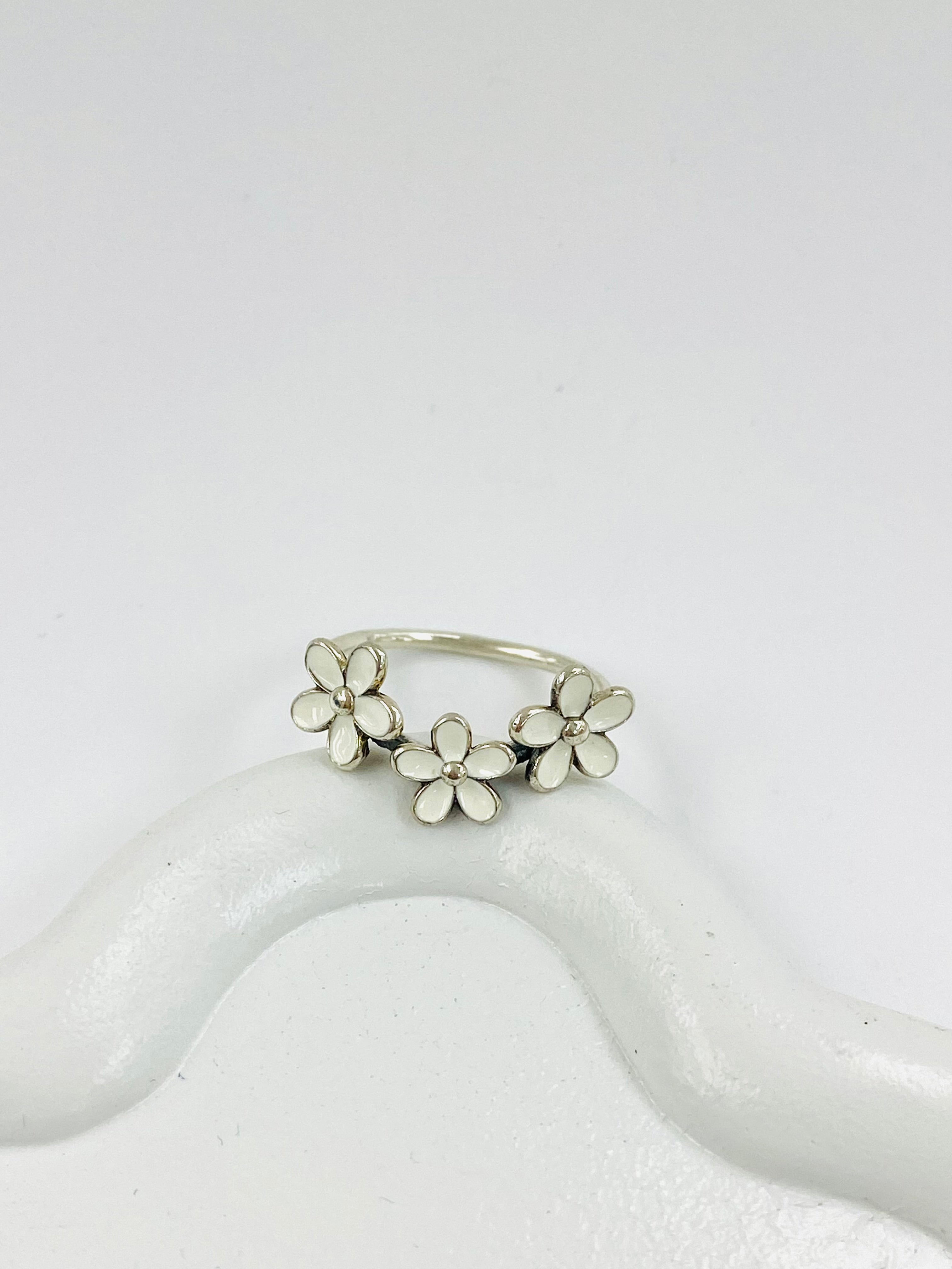 Anillo de flores de Plata 925