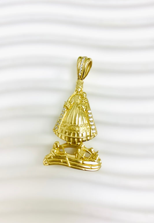 Dije virgen de la caridad 14K