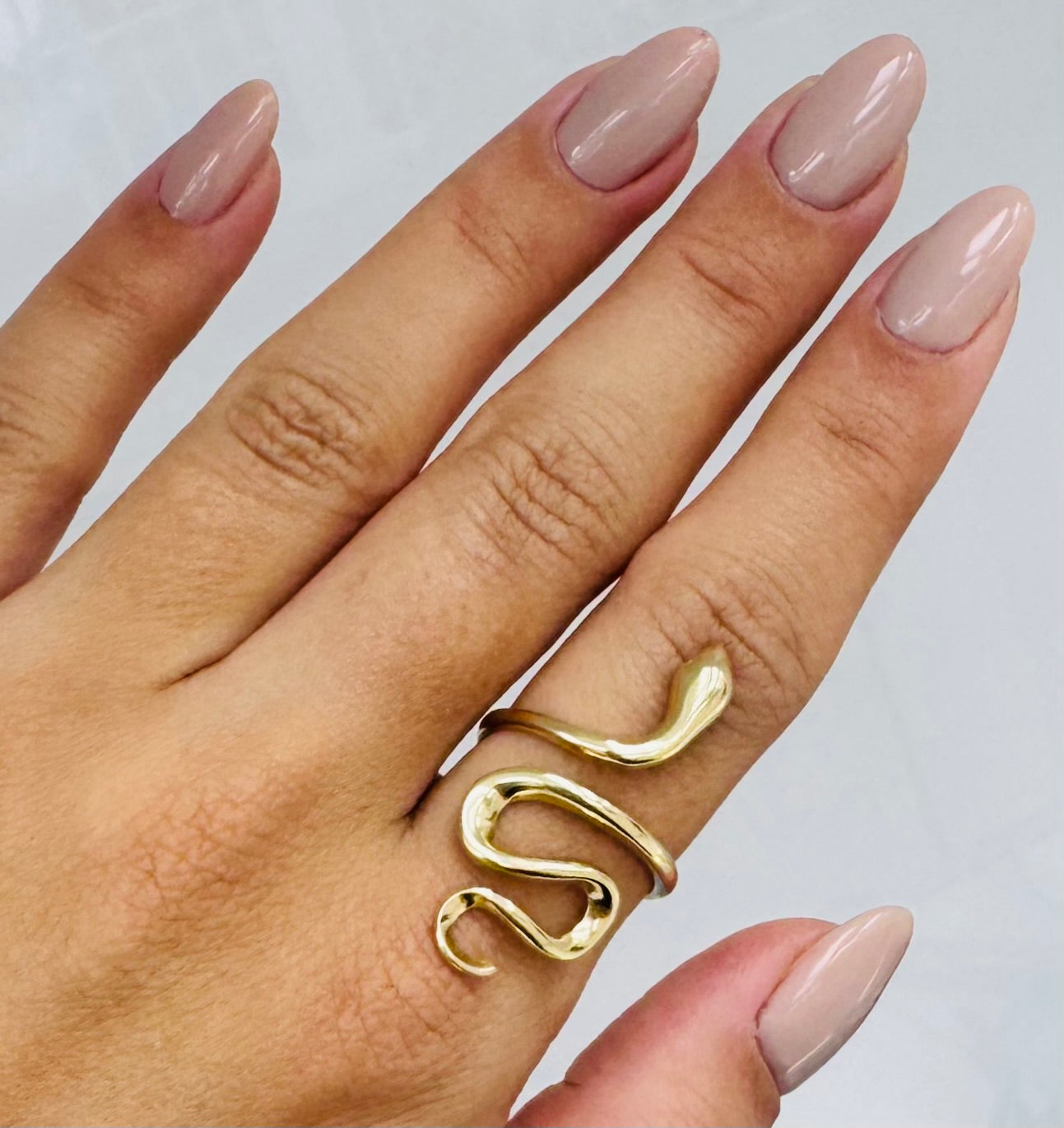 Anillo de serpiente 14K