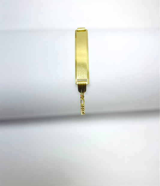 Pulsera de placa 14K