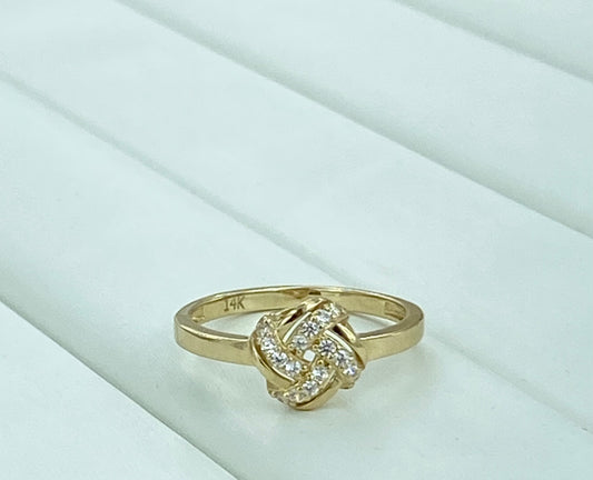 Anillo nudo 14k