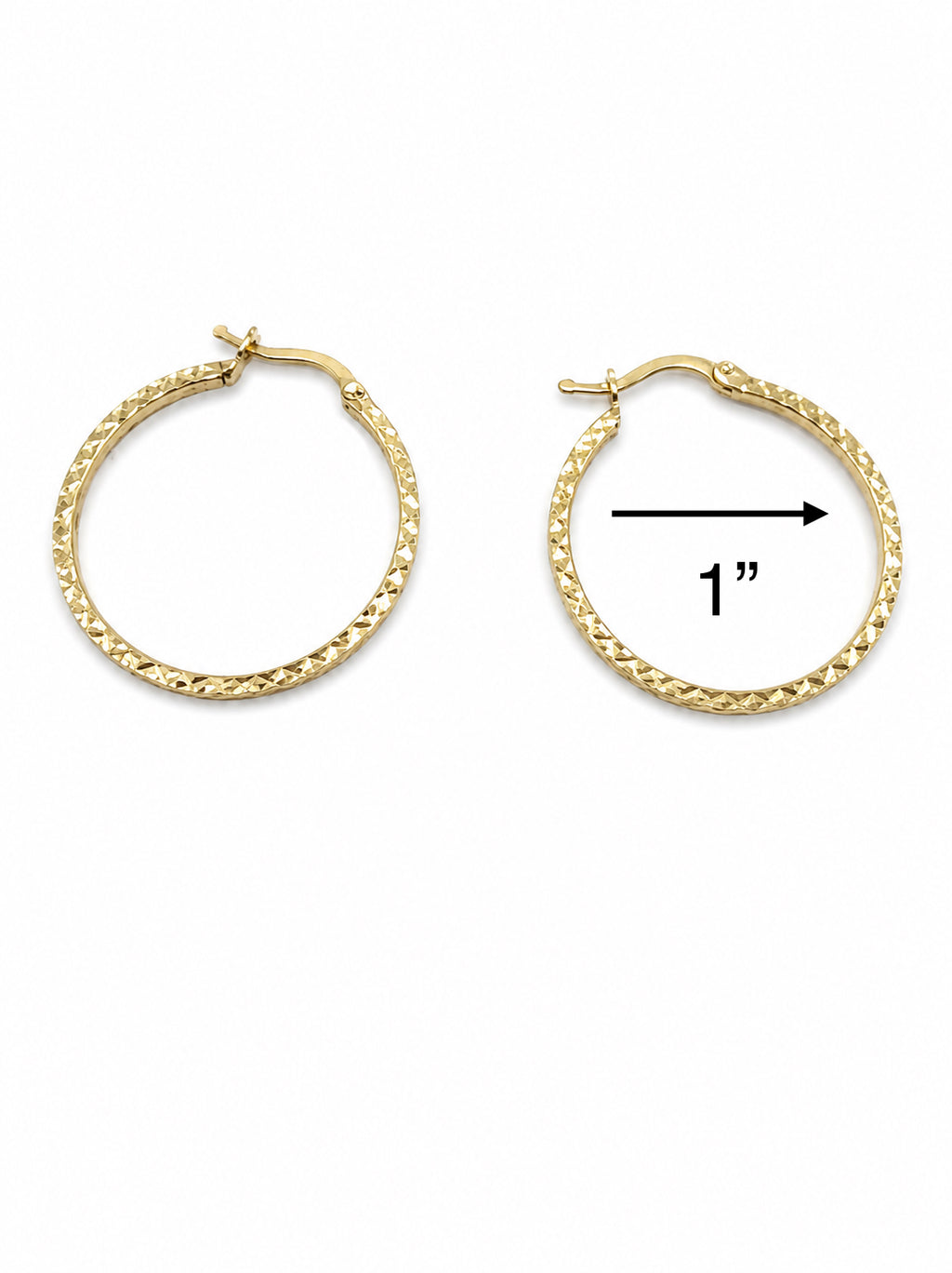 Argollas con diseño 10k
