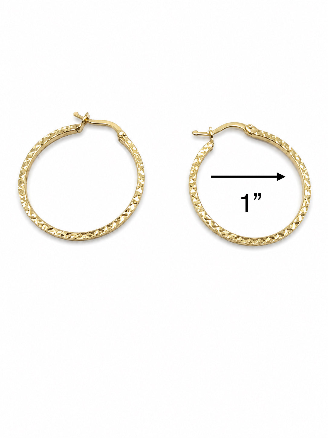 Argollas con diseño 10k