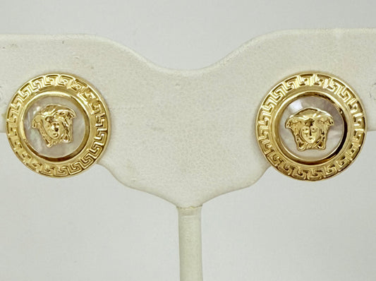 Aretes versa blancos 10 k