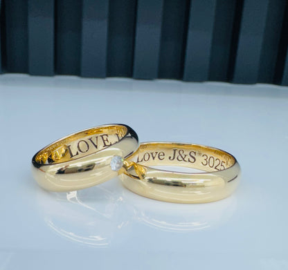 Alianzas personalizadas 14k
