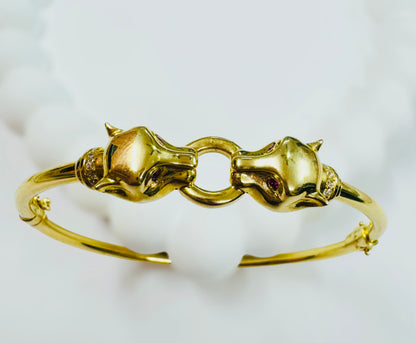 Pulsera de pantera 14k