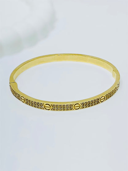 Pulsera rígida 14k