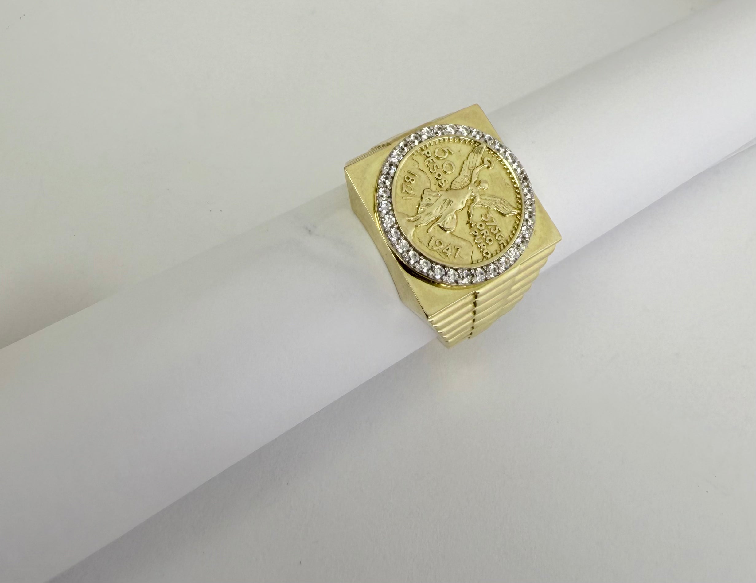 Anillo centenario hombre 10k