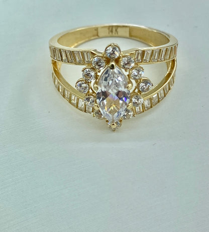 Anillo princesa 14k