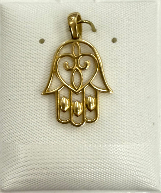 Dije de la mano de Fátima 14k