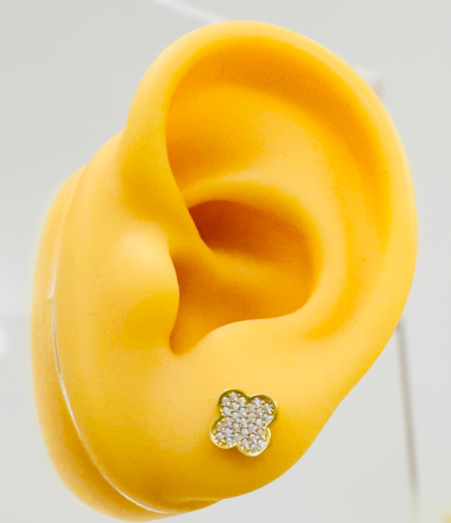 Aretes clover 14k