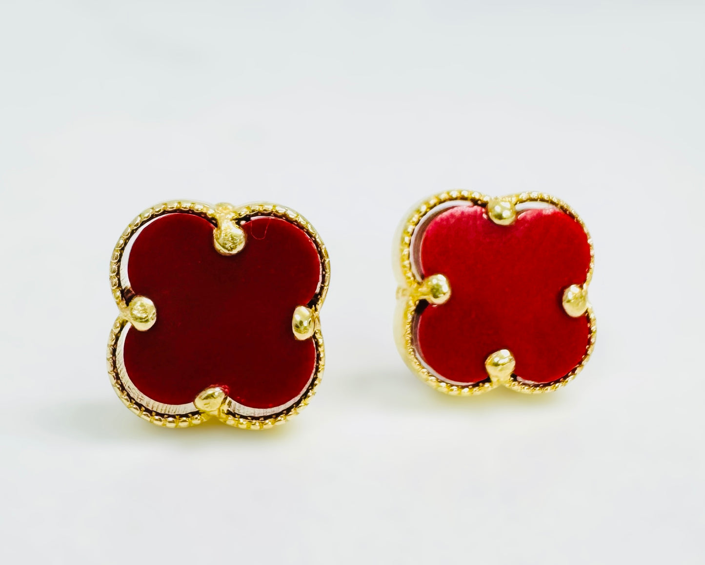 Aretes clover 14k