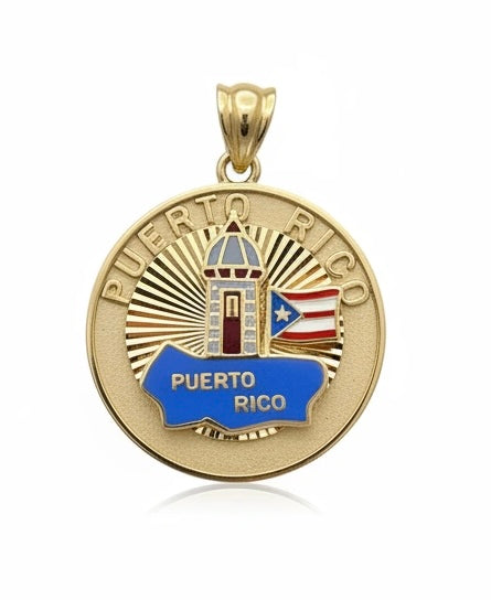 Dije de Puerto Rico 14k