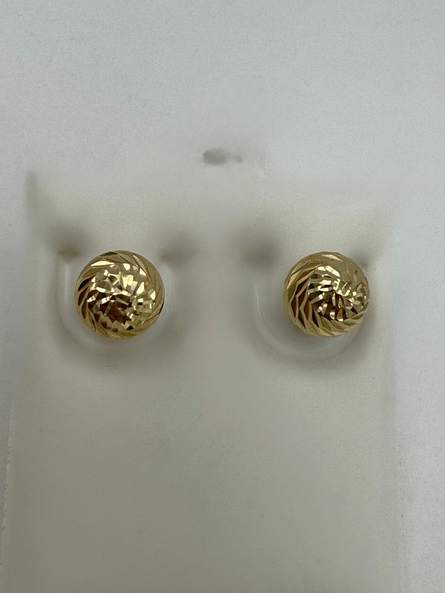 Aretes dormilonas 14K
