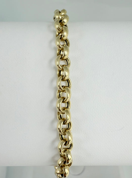Pulsera rolo 14 k size 7.5