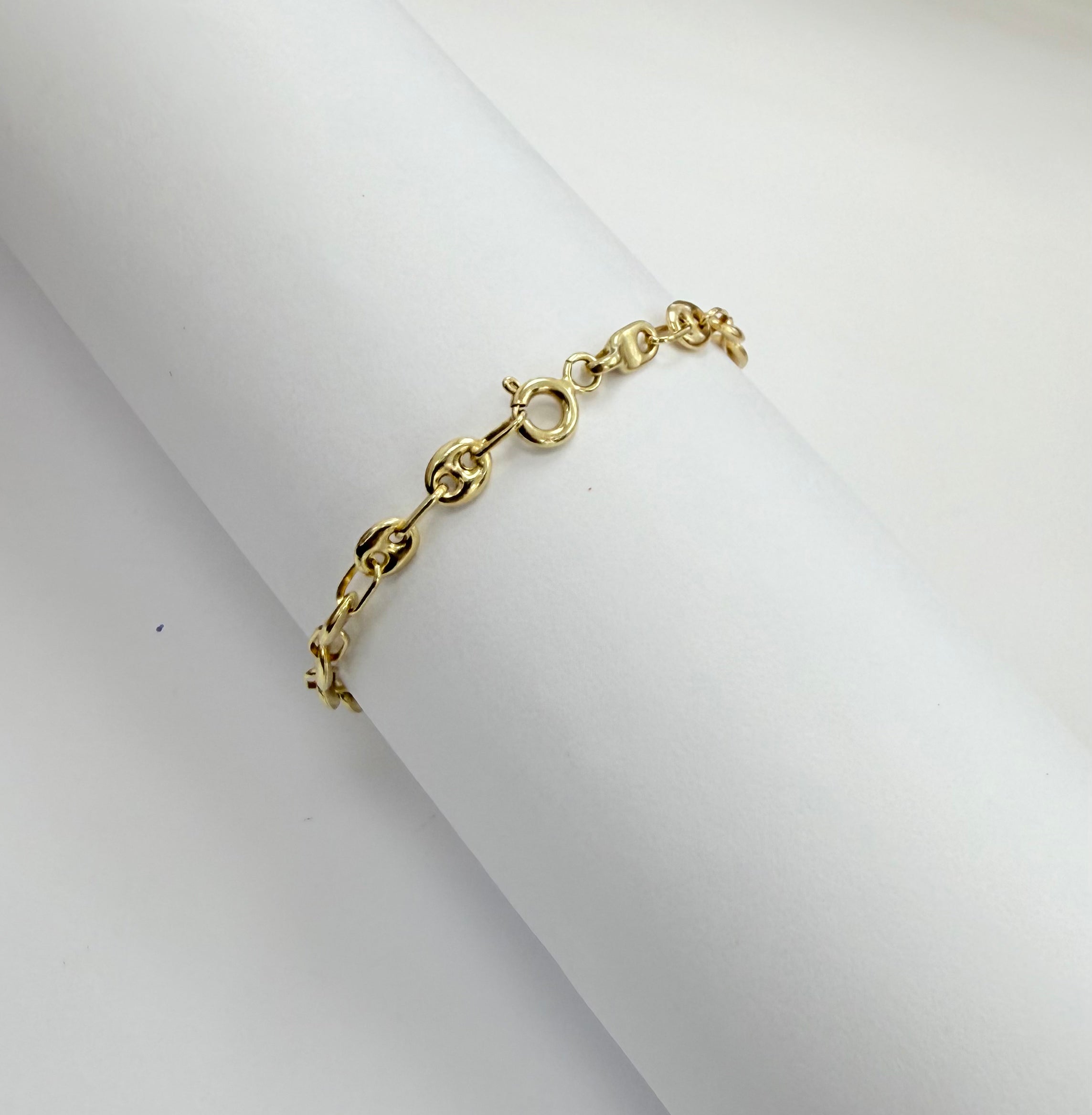 Pulsera placa niño/niña 14k