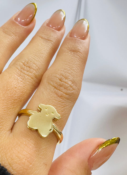 Anillo osito 14k