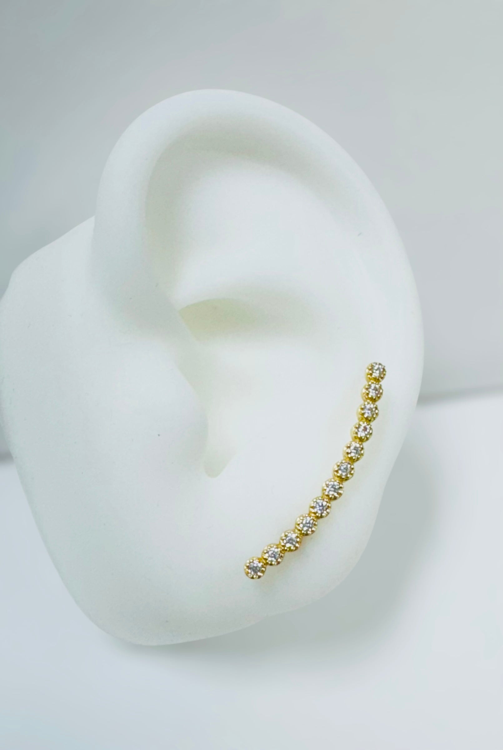 Aretes tiara 14k