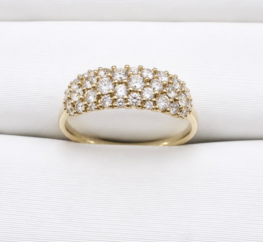 Anillo diamante natural 10k