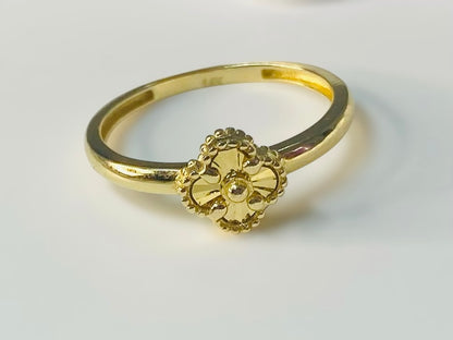 Anillo flor pequeña 14k