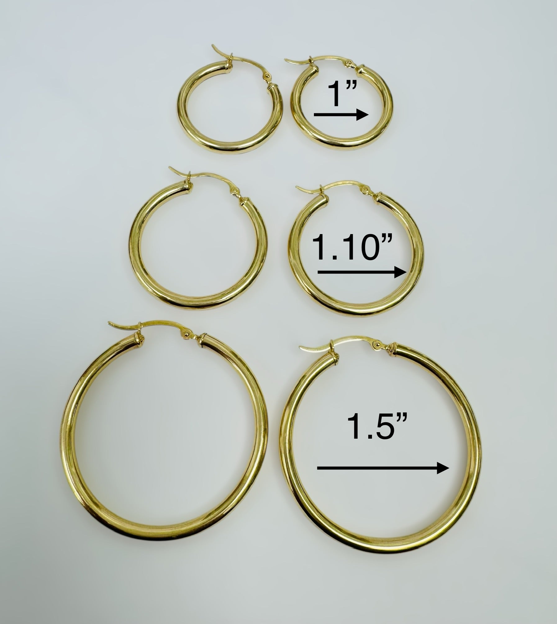 Argollas lizas 14k