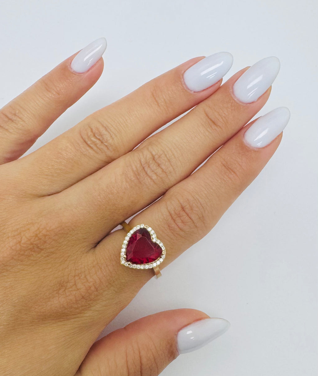 Anillo de corazón 10k