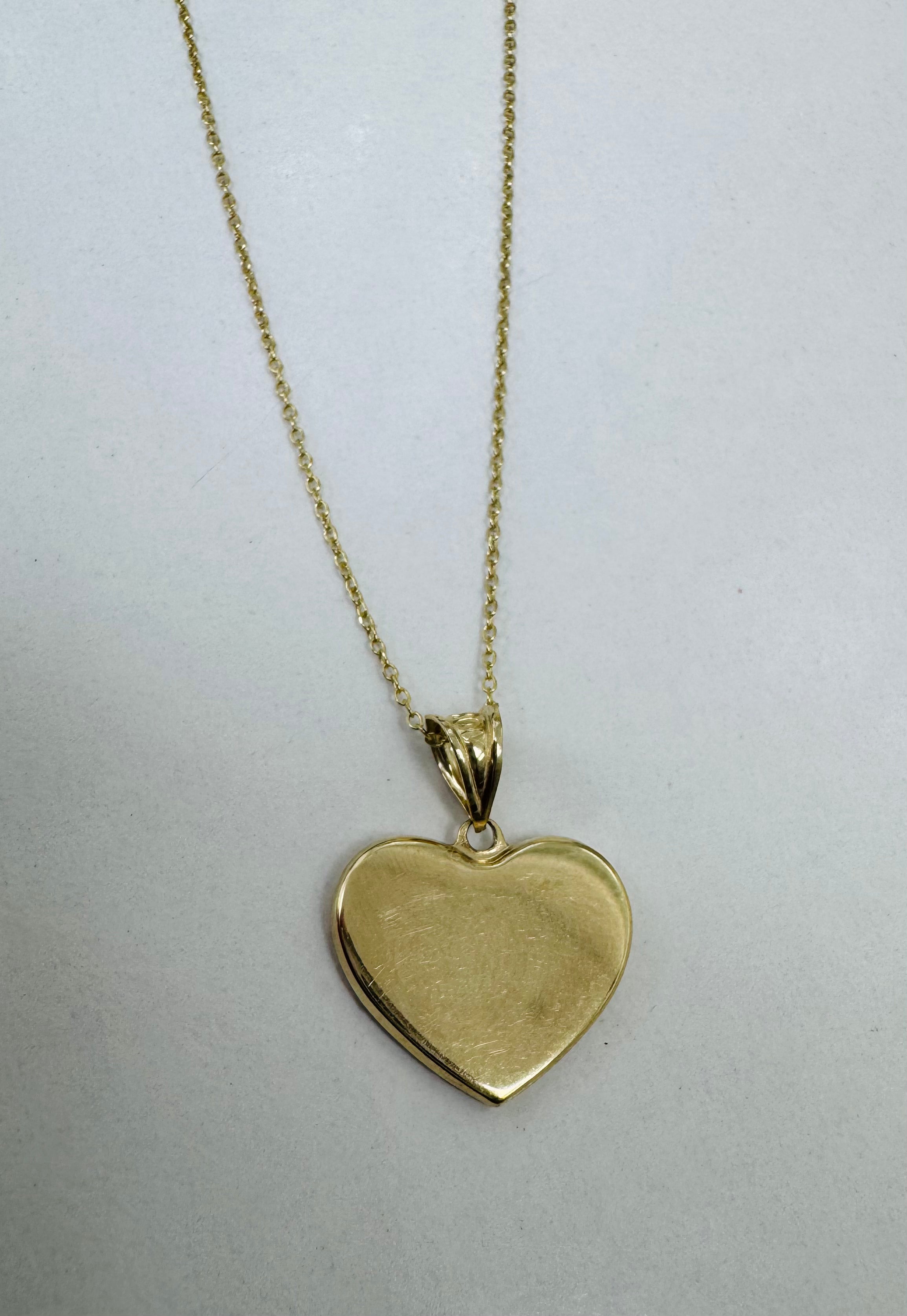 Cadena Boston con dije de corazón 10k