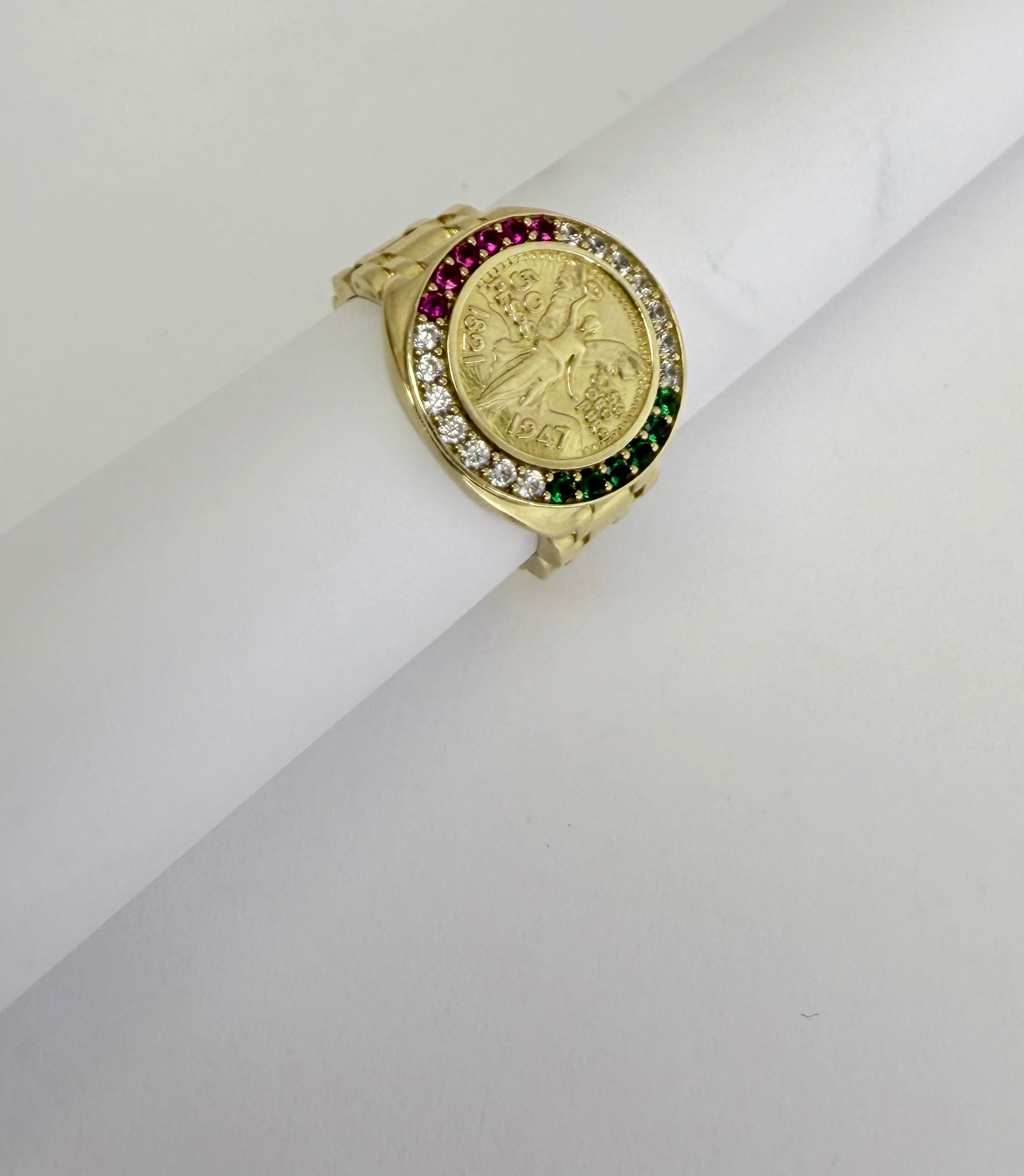Anillo centenario de hombre 10k
